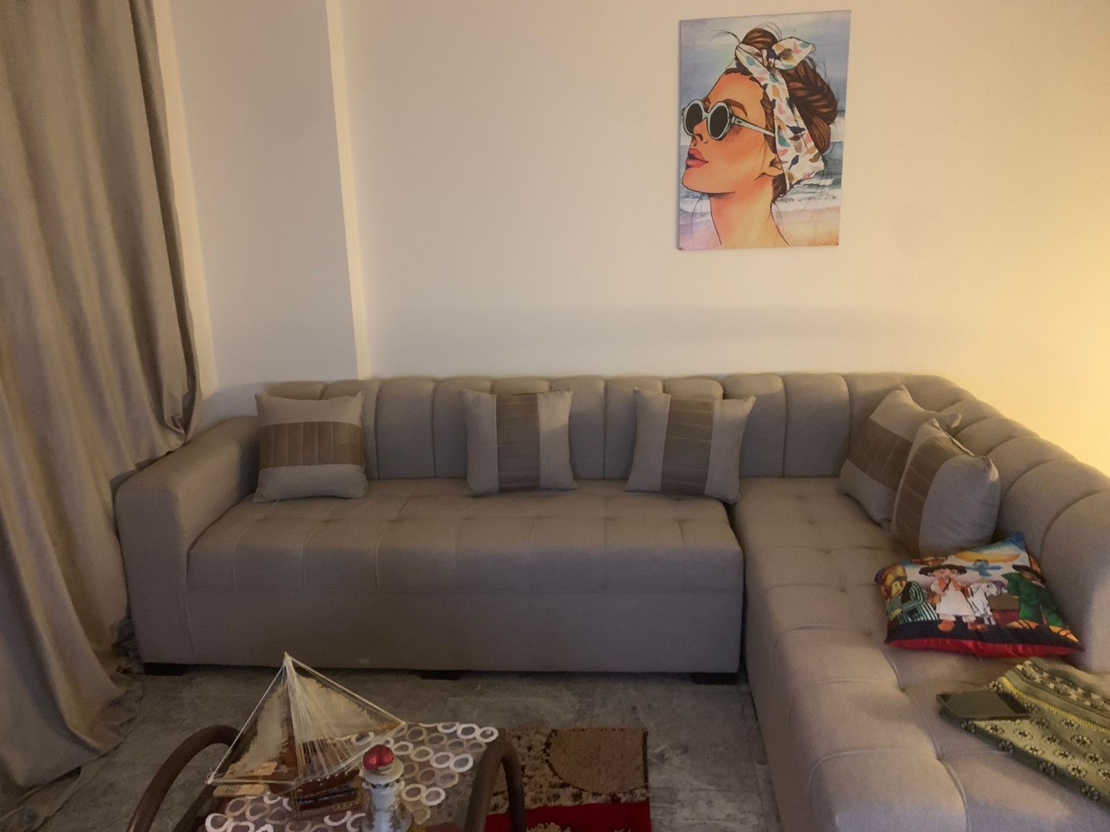 شقة في مدينتي 82 م2 للإيجار مفروش على حديقة تشطيب هاي لوكس 25,000 ج 