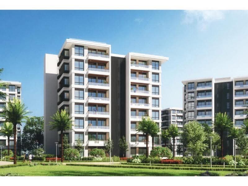 شقة في نور 123 م2 للبيع تقسيط بحري على حديقة كبيرة بمقدم 3,450,000 ج 